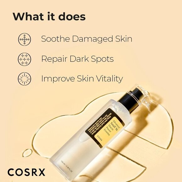 COSRX Snail Mucin 96% Power Repairing Essence 3.38 fl.oz / BRAND NEW - Picture 6 of 7